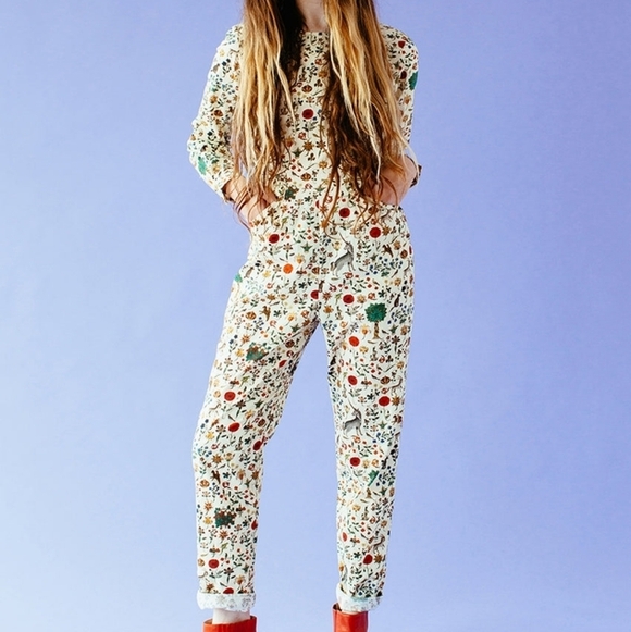 Samantha Pleet Empress Jumpsuit in Ivory Illuminated size 18 NWT - Picture 6 of 15